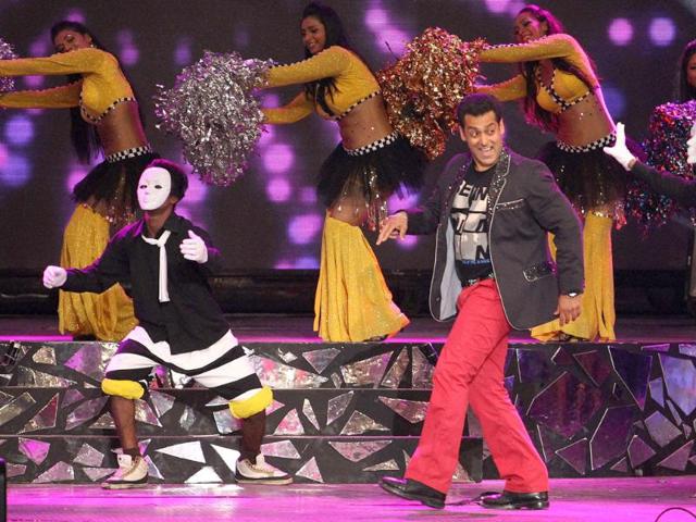 Bollywood actor Salman Khan performs during the opening ceremony of the 5th edition of Indian Premier League in Chennai. PTI Photo/IPL/SPORTZPICS