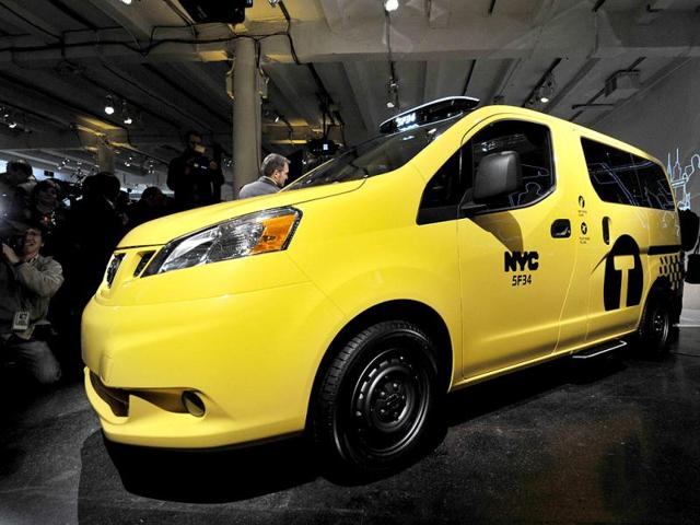 The Nissan NV200, New York's Taxi of Tomorrow was unveiled in New York one day before press previews for the New York International Automobile Show. The NV200 will be the exclusive New York City taxi vehicle starting in 2013. AFP/Stan Honda