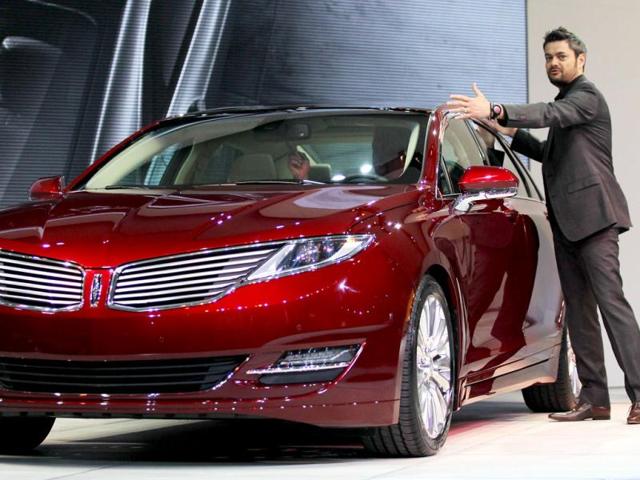 Director of Lincoln Design Max Wolff introduces the new 2013 Lincoln MKZ at the New York International Auto Show at the Jacob Javits Convention Center. The Auto Show features nearly 1,000 brand new vehicles from all auto industry sectors. Mario Tama/Getty Images/AFP