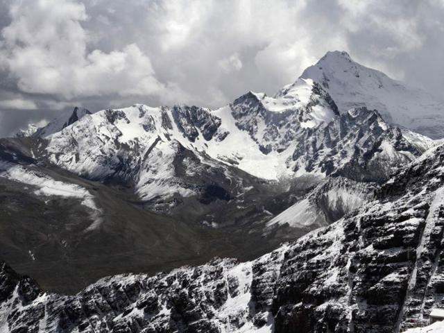 A view of the Huayna Potosi mountain is seen 6088 m (19,974 ft) above sea level, about 25 km (16 miles) north of La Paz. (Reuters/David Mercado)