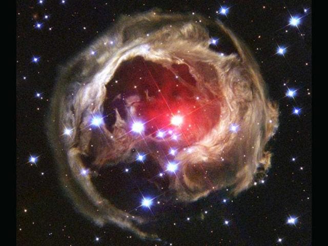 Star-V838-Monocerotis-s-V838-Mon-light-echo-which-is-about-six-light-years-in-diameter-is-seen-from-the-Hubble-space-telescope-in-this-in-this-February-2004-handout-photo-released-by-NASA-It-became-the-brightest-star-in-the-Milky-Way-Galaxy-in-January-2002-when-its-outer-surface-greatly-expanded-suddenly-Reuters-File