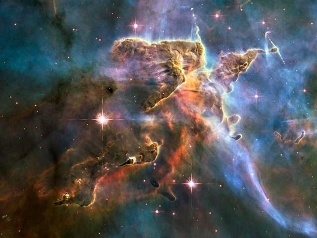 This NASA Hubble space telescope image captures the tempestuous stellar nursery called the Carina Nebula, located 7,500 light-years away from Earth in the southern constellation Carina. Reuters/File