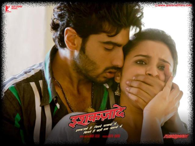 Arjun, Parineeti in a still from the film Ishaqzaade.