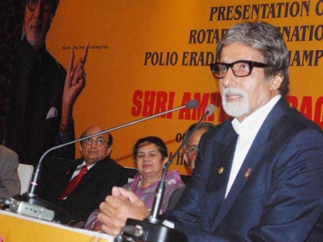 Bachchan said: "We must ensure that there must be no cause of polio for at least three consecutive years. We have just crossed one year and there is still a long way to go."