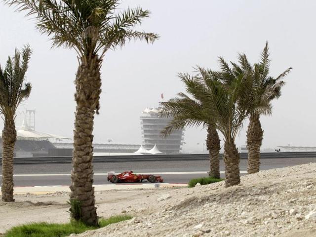 Ferrari driver Felipe Massa of Brazil steers his car during the qualifying session ahead of the Bahrain Formula One Grand Prix at the Bahrain International Circuit in Sakhir, Bahrain. (AP Photo/Hassan Ammar)