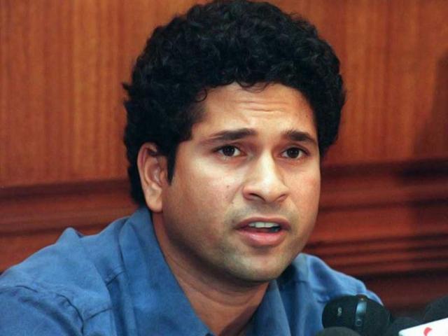 Sachin Tendulkar, the newly-appointed captain of the Indian national cricket team, answers questions at a press conference on 30 July 1999 in Bombay. AFP
