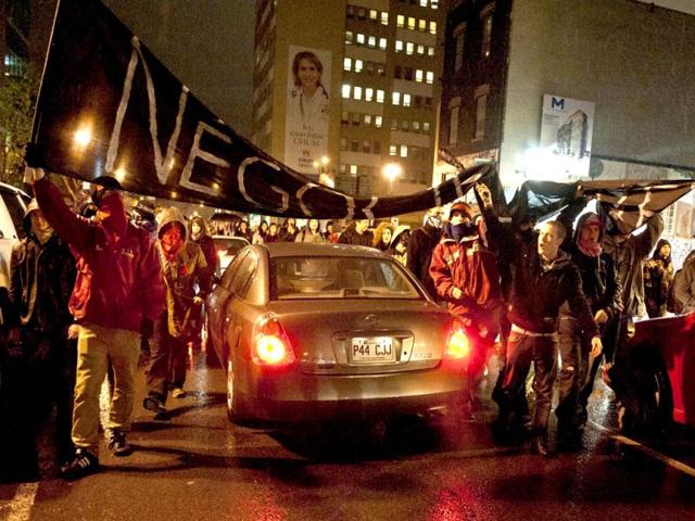 Students protest in Montreal, Canada, over Quebec's plans to raise tuition. Protests escalated this week amid violent clashes with police and the prospect of snap elections to pave the way for conciliation. AFP Photo/Rogerio Barbosa