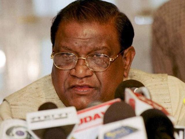 Former president of the Bharatiya Janata Party (BJP) Bangaru Laxman is seen in this file photo in Bangalore. AFP/Indranil Mukherjee/Files