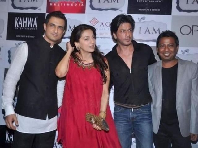 Sanjay Suri, Juhi Chawla, Shah Rukh Khan and director Onir.