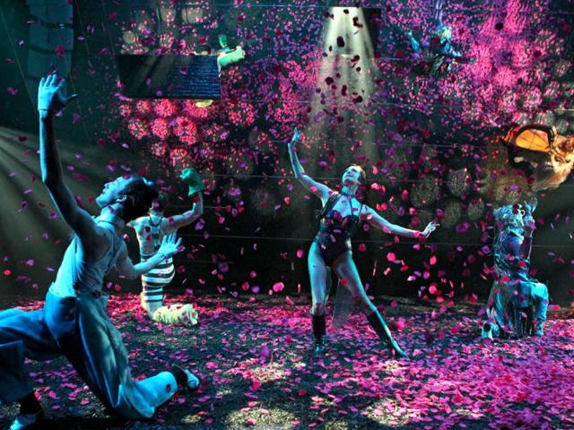 In this theater image released by The Publicity Office, Bebe Neuwirth, center, performs in A Midsummer Night's Dream, in New York. AP/The Publicity Office, Joan Marcus