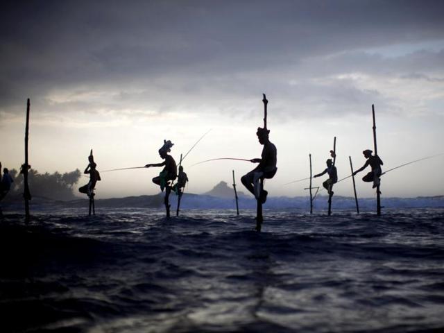 The Dying Tradition of Sri Lankan Stilt Fishing, Captured in