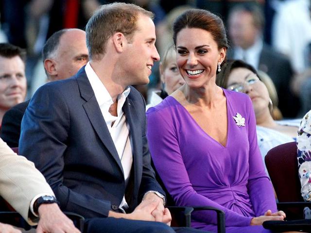 Britain's Prince William and his wife Catherine, Duchess of Cambridge take part in Canada Day celebrations on Parliament Hill in Ottawa. (Reuters/Blair Gable)