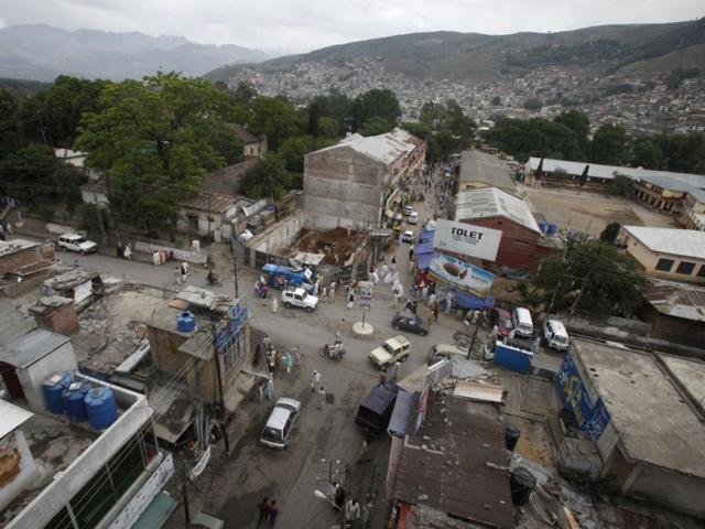 A general view of Abbottabad, the town where Osama bin Laden was killed in a US Navy SEAL raid on May 1, 2011.