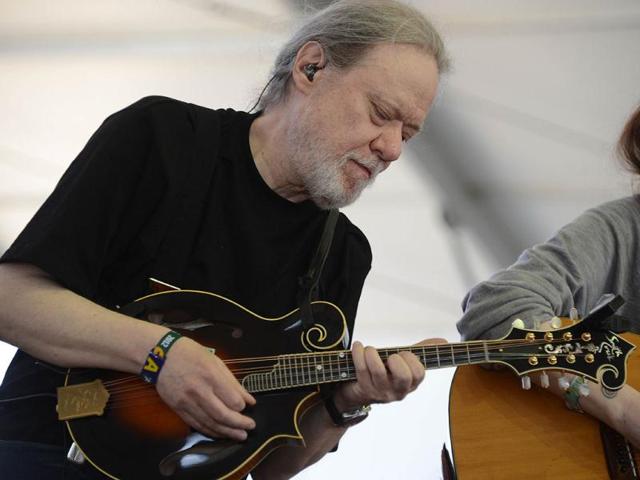 Tommy Ramone of the duo Uncle Monk performs on stage at the Stagecoach Country Music Festival at The Empire Polo Club in Indio, California. Uncle Monk’s music is rooted in old-time and bluegrass influences. AFP Photo/Robyn Beck