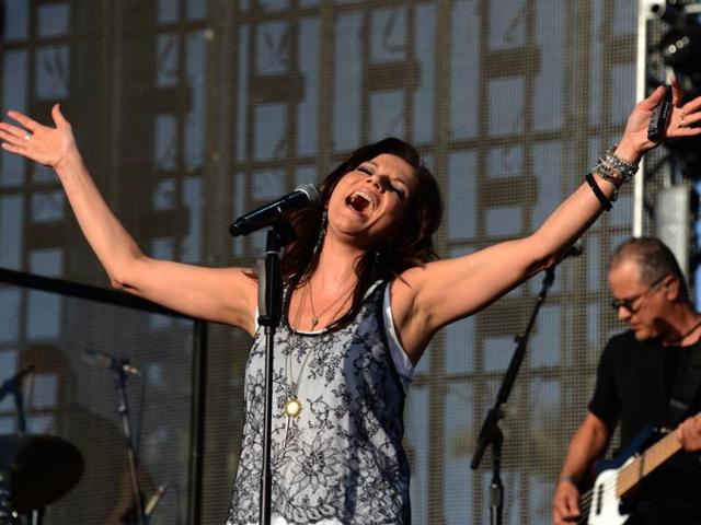 Martina McBride performs at the Stagecoach Country Music Festival in Indio, California. AFP Photo/Robyn Beck