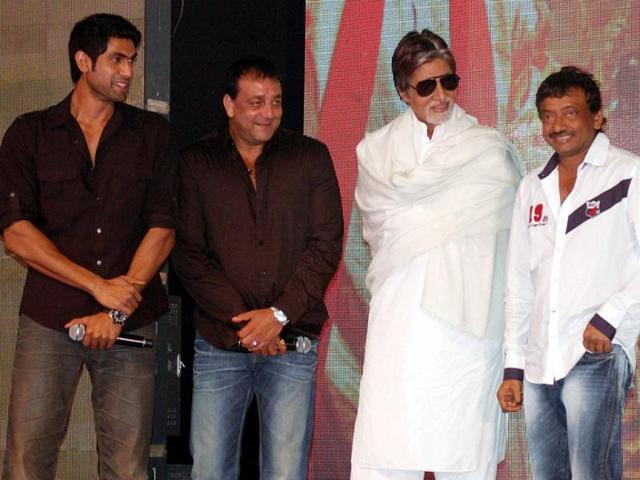 'Sarkar' looks like his character in Department at the press conference..