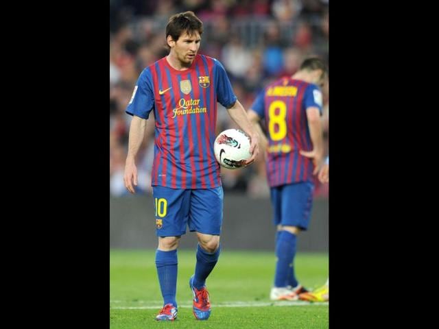 Messi netted his first goal for the Catalan club on May 1, 2005 aged 17 years, 10 months and seven days in a La Liga game against Albacete at the Nou Camp after coming through the youth system with contemporaries Cesc Fabregas and Gerard Pique. (Text: Reuters, Photo: AFP)