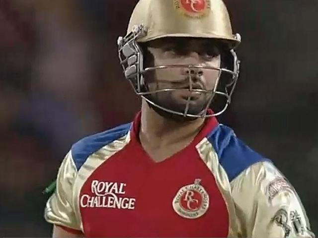 Virat Kolhi plays during the IPL T20 match between Pune Warriors India and Royal Challengers Bangalore at Subrata Roy Sahara Stadium in Pune.