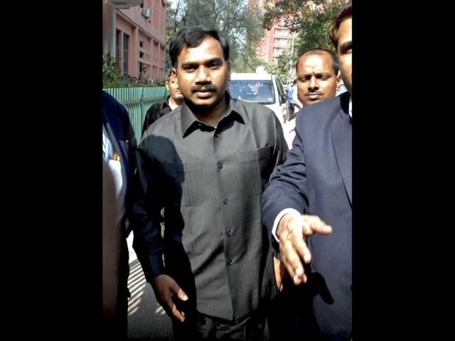 Former telecom minister A Raja has been granted bail by a special CBI court after being jailed for the last 15 months. (AFP Photo)