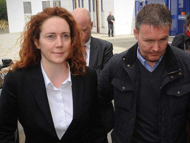 Rebekah Brooks, former chief executive of News International, arrives at Lewisham police station in south London. AFP/Carl Court