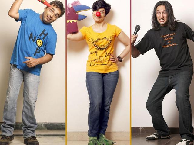 You have seen them stand, sit, roll on the floor and make you laugh. What we didn't show were these comics at their whackiest best. Check these pictures from an exclusive photoshoot for Brunch.
