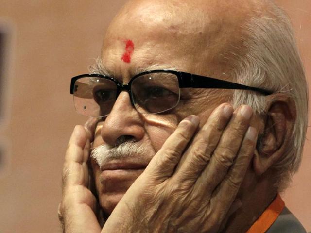 Lal Krishna Advani attends the party's national executive meeting in Mumbai. AP/Rajanish Kakade