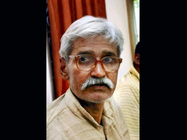A file photo of former Ranvir Sena chief Brahmeshwar Singh Mukhiya who was killed in Arrah. PTI photo