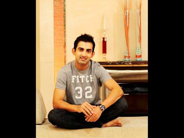 Off the cricket pitch, Gambhir can be a lot of fun. He swapped tales about the jokers in the KKR Dressing Room (HT Photo: Ajay Aggarwal)