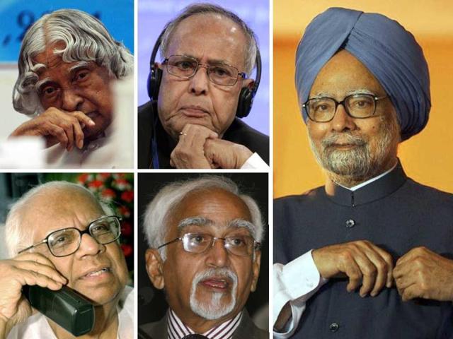 A-combination-photo-shows-APJ-Abdul-Kalam-Pranab-Mukherjee-Manmohan-Singh-Hamid-Ansari-and-Somnath-Chatterjee