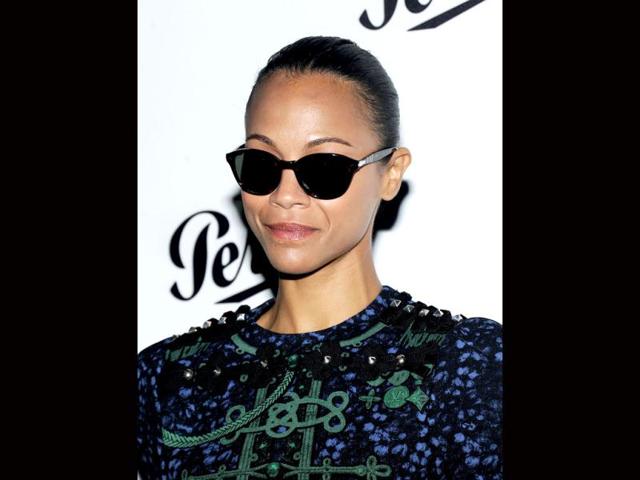 Zoe Saldana attends Persol Magnificent Obsessions: 30 Stories Of Craftmanship In Film Event at Museum of the Moving Image in the Queens burough of New York City. AFP/Jamie McCarthy