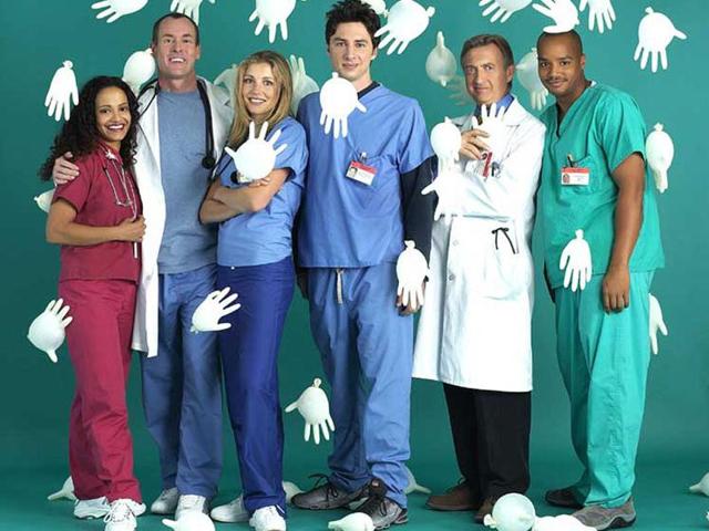 ScrubsAn American medical comedy-drama television series, Scrubs ran from October 2001 to March 2010. The series, which follows the lives of employees at the fictional Sacred Heart teaching hospital, was created by Bill Lawrence. The title is a play on surgical scrubs and a term for a low-ranking person because at the beginning of the series, most of the main characters were medical interns. Music plays a large role in Scrubs, with a wide variety of rock, pop, and indie artists being featured. Almost every episode ends with a musical montage summing up the themes and plot lines of the episode.