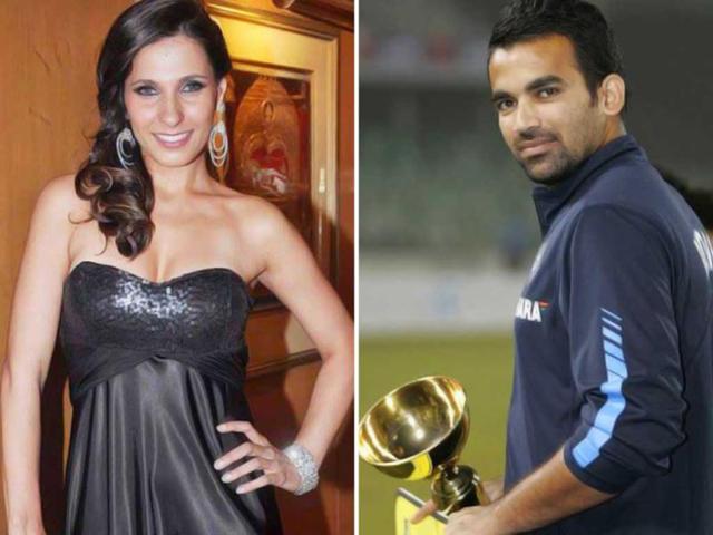 Cricketer Zaheer Khan was seen at a mall in Mumbai with VJ Ramona.