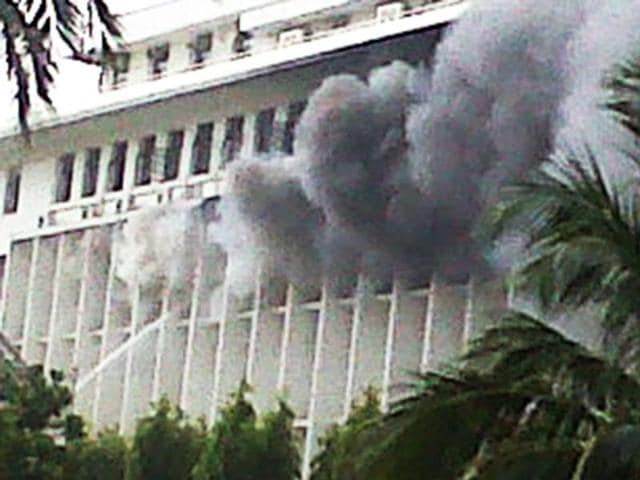 Over 16 fire tenders were deployed to douse the fire. Twitter/@subjudiced
