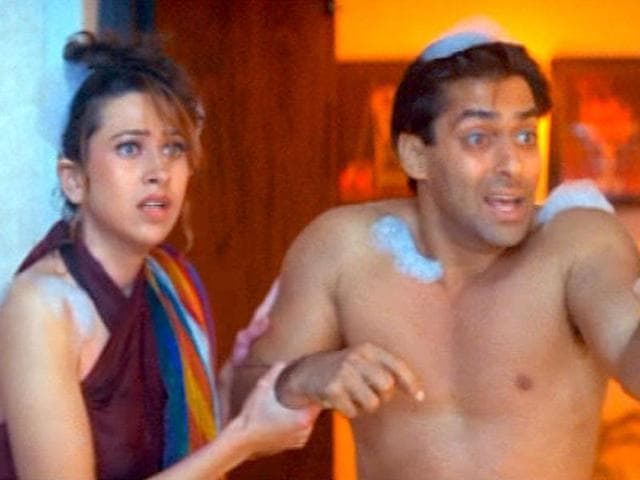 Karisma Kapoor starred opposite Salman Khan again in Judwaa.