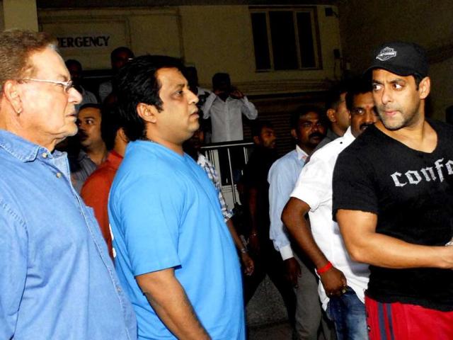 Salman Khan stands outside the Lilavati Hospital in Mumbai on June 23, 2012. (AP Photo) Salman Khan stands outside the Lilavati Hospital in Mumbai on June 23, 2012. (AP Photo)
