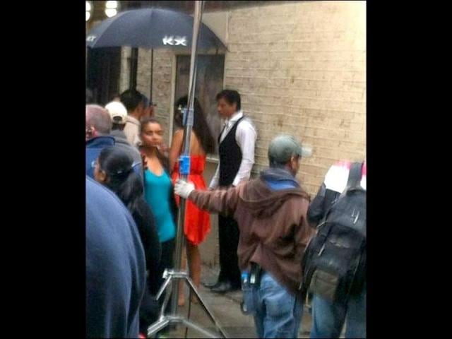 SRK and Katrina shoot for YRF's next in London. (Pic courtesy: Bollywood Hungama) SRK and Katrina shoot for YRF's next in London. (Pic courtesy: Bollywood Hungama)