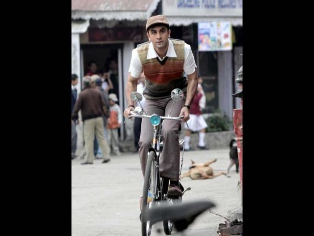 Ranbir Kapoor in a still from Barfi!