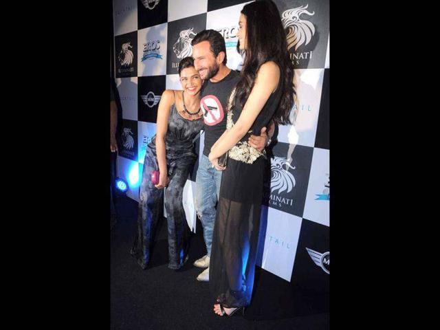 Saif Ali Khan, Deepika Padukone and Diana Penty share a cameraderie off screen also.