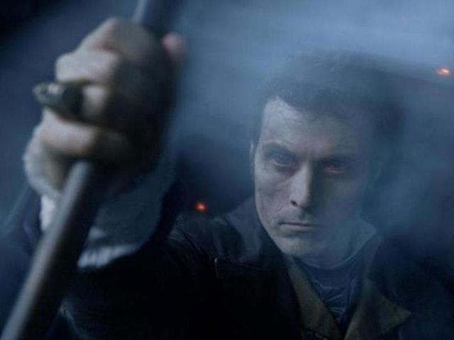 Adam (Rufus Sewell), the chief of the vampires, prepares to unleash the full wrath of the undead against their deadliest foe, the 16th president of the United States.