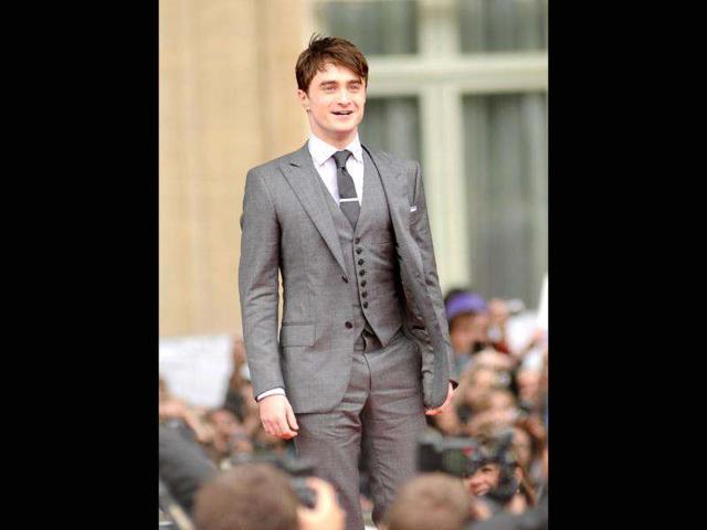 Daniel Radcliffe strikes a pose during a premire of his latest movie, The Woman in Black, which released in February this year.