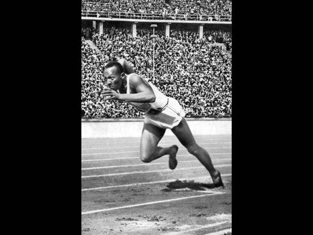 At Berlin 1936, US champion Jesse (James Cleveland) Owens, seen here powering his way at the start of the 200m event that he won, enjoyed seven days the like of which had never been seen before, winning four golds. AFP photo