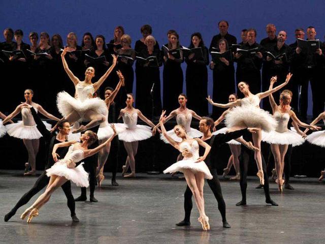 Ballet dancers perform on stage during the opening ceremony of the International Olympic Committee session in central London's Royal Opera House. AP/Lefteris Pitarakis