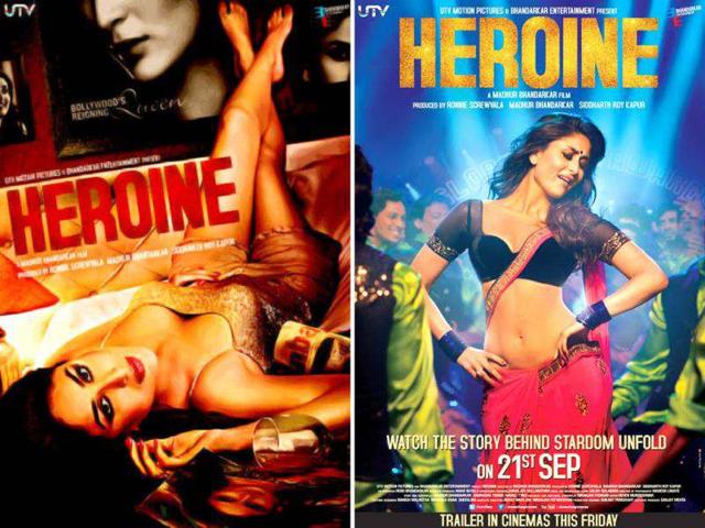 Madhur Bhandarkar released the first poster of the much-awaited film Heroine on Twitter showing actress Kareena Kapoor in a glam avatar. Madhur Bhandarkar released the first poster of the much-awaited film Heroine on Twitter showing actress Kareena Kapoor in a glam avatar.