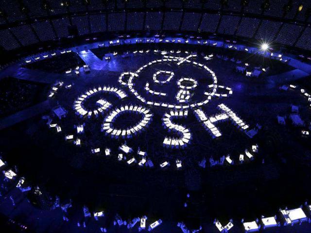 Artists perform during the Opening Ceremony at the 2012 Summer Olympics in London. (AP Photo/Morry Gash, Pool)