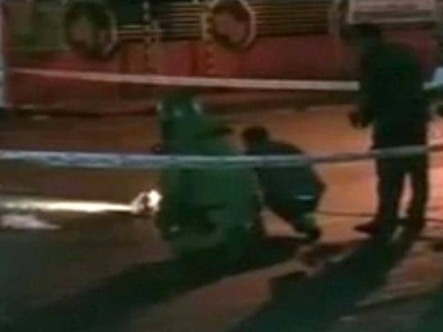 Five low-intensity bomb blasts shook Pune today, injuring at least one person, police said. (TV screen shots)