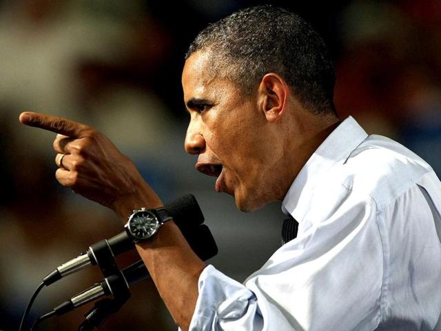 President Barack Obama speaks to supporters at a campaign stop in Grand Junction, Colorado. AP Photo