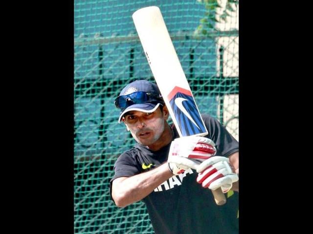 Subramaniam Badrinath bats during a practice session in Hyderabad before the two test cricket series between India and New Zealand. AP/Mahesh Kumar A Subramaniam Badrinath bats during a practice session in Hyderabad before the two test cricket series between India and New Zealand. AP/Mahesh Kumar A