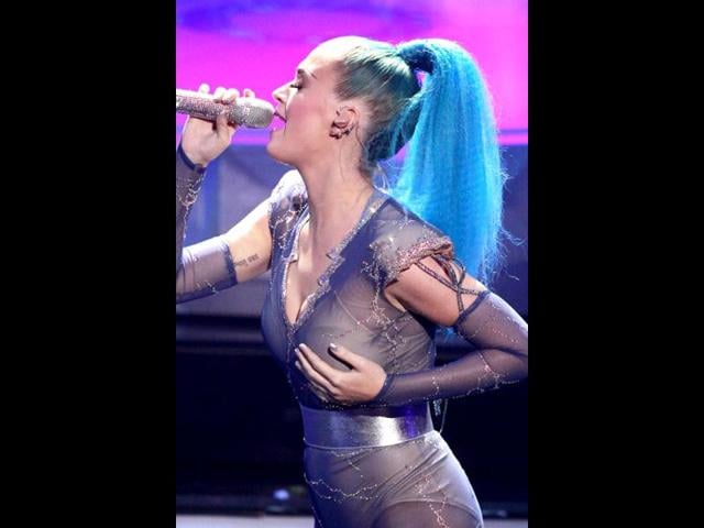 At the Echo Awards in Berlin, Katy's high ponytail made quite a statement.