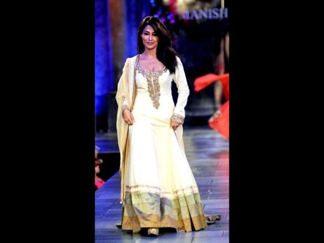 Gorgeous Chitrangada Singh in a white anarkali. (Photo: AFP)