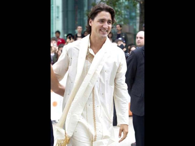 Canadian Member of Parliament Justin Trudeau arrives at the gala presentation for the film "Midnight's Children" during the 37th Toronto International Film Festival.